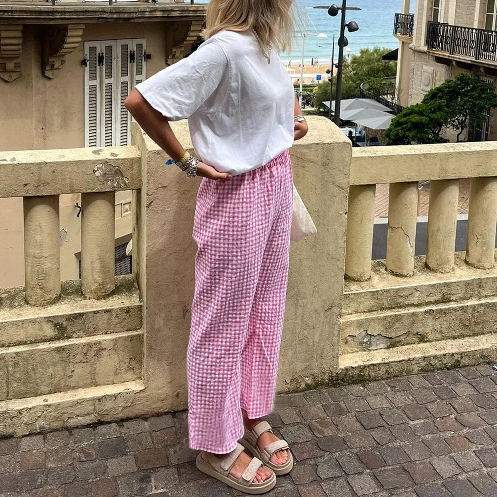 Lucy™ - High-waisted trousers with straight legs
